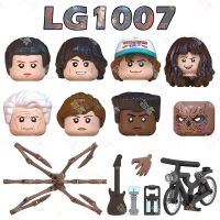 LG1007 TV Series คนแปลกหน้าตุ๊กตาขยับแขนขาได้บล็อกตัวต่อ Mike Wil Eleven Lucasl ตัวอักษรอุปกรณ์เสริมอิฐของเล่นสำหรับเด็ก