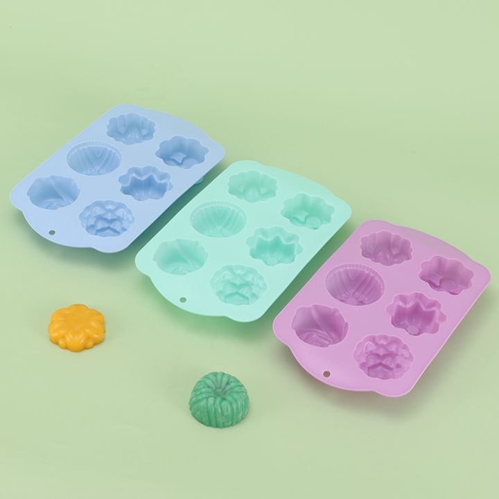 silicone-6-holes-mix-style-flower-rose-cake-ice-cream-chocolate-mold-soap-3d-cupcake-bakeware-baking-dish-cake-pan-muffin-mould