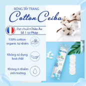 Bông Tẩy Trang Ceiba Tree 100% Cotton Pads 80 Miếng 140 Miếng