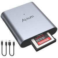 ALXUM CFexpress Card Reader USB 3.1 Gen 2 10Gbps CF Card Memory Storage Adapter Thunderbolt 3 Type C for Laptop Computer Phone USB Hubs