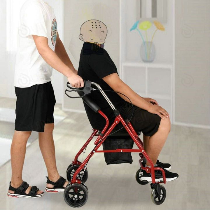 รถเข็นผู้ป่วย-walker-ช่วยเดิน-รถเข็นผู้สูงอายุ-rollator-รถเข็นผู้ป่วยหัดเดิน-รถเข็นฝึกเดินฝึกเดินกายภาพ-อลูมิเนียมช่วยเดิน