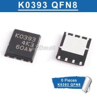 QFN-8 RJK0393DPA 6ชิ้น K0393 RJK0393 QFN8 MOSFET แบบใหม่ดั้งเดิม