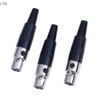 LTG 1Pc 3PIN ปลั๊กตัวเมีย Mini TA3F XLR ขั้วต่อไมโครโฟนเสียงตัวแปลงไมโครโฟน