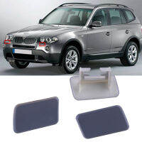 [Auto Era]1คู่ซ้ายขวากันชนหน้าไฟหน้าเครื่องซักผ้าหัวฉีด Primed Caps สำหรับ BMW X3 E83 2004-2010 61673416175