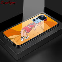 Case4you สำหรับ Xiaomi MI 12T 5G 12T Pro 5G 12X อนิเมะกันกระแทกเคสเคสกระจกเทมเปอร์ SLAM DUNK Sakuragi Hanamichi Rukawa Kaede