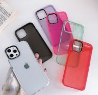 CaseTify เคสโทรศัพท์ iphone เคสสีใส เคสกันกระแทก ไอโฟน กันรอยขีดข่วน เคสขอบสี  iphone 14promax 14pro 14 14plus 13promax 13pro 13 12promax 12pro 12 11promax 11 SE 2020 7 8 6  6plus 6s plus 7plus 8plus