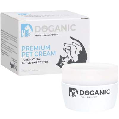 Doganic ครีมบำรุงผิว จากสมุนไพรธรรมชาติสำหรับสัตว์เลี้ยง Doganic Dog Cat Premium Pet Cream (30gm)