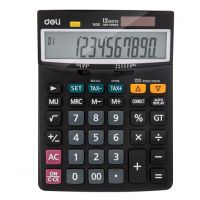 Deli รุ่น 1630 Calculator 12-Digits เครื่องคิดเลข เครื่องคิดเลขแบบตั้งโต๊ะ 12 หลัก ขนาดใหญ่ อุปกรณ์สำนักงาน