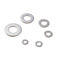 270Pcs Flat Washers M4 M5 M6 M8 M10 M12 Stainless Steel Flat Washers Kit Solid Seal Insulation Gasket Metal Screw Gaskets Nails Screws  Fasteners