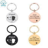 Personalized Dog Tags Engraved Cat Puppy Pet ID Name Phone Number Collar Tag Pendant Pet Accessories Dog Anti Lost Tag Wholesale