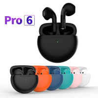 Air Pro 6 TWS Wireless Headphones 8D Stereo HiFi Earpiece with Mic TWS Fone Bluetooth Earphones Noise Cancle Earbuds for Phone