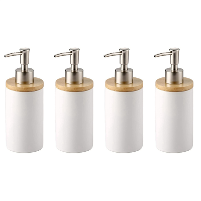 400Ml Ceramic Soap Dispenser, Nordic Style, Lotion Dispenser Soap Dispenser for Kitchen and Bathroom