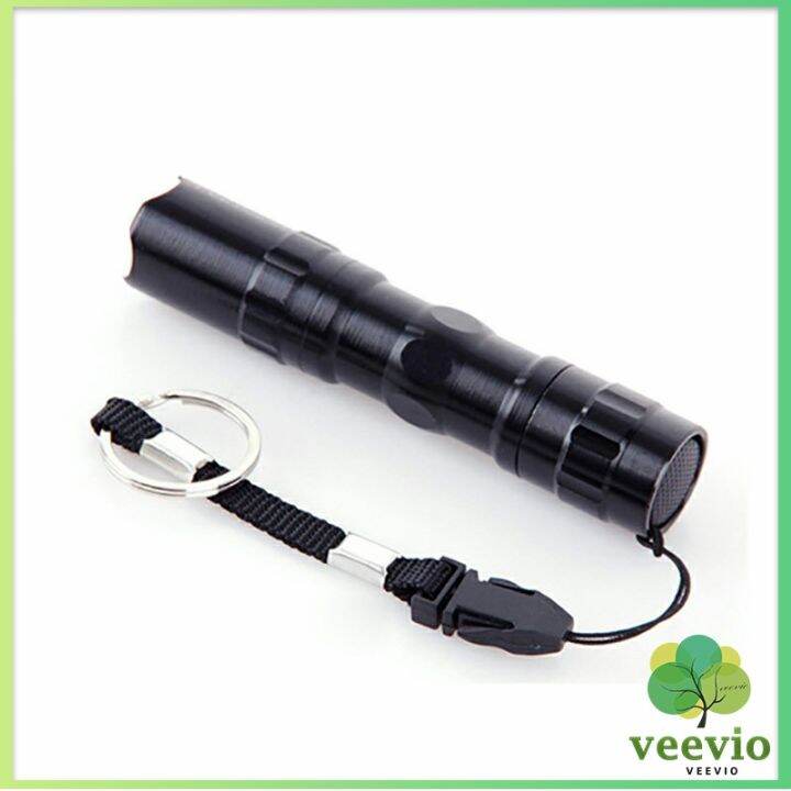 veevio-ไฟฉาย-led-พร้อมสายคล้อง-สำหรับพกพา-สปอตสินค้า-ใช้ถ่าน-aa-1-ก้อน-portable-flashlight