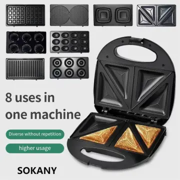 Electric Sandwich Machine Waffle Maker Toaster Home Multifunctional  Breakfast Machine Takoyaki Pancake Donut Toast Press 220V