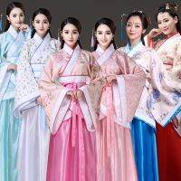 165-180High Quality Hanfu Emboridery Traditional Style Dance Costumes Qing Dynasty Dramaturgic Dress for Women