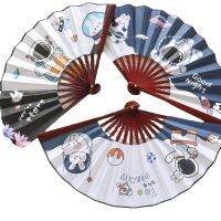 Cartoon 8 Inch Cloth Folding Fan Students Summer Summer Handheld Fan Net Red Text Cool Fan National Tide Boy Folding Fan