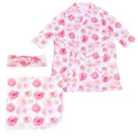 Hot Selling Robe Baby Swaddle Maternity Matching Blanket Wrap Mommy Sack Me Nursing Receiving Robes Set Floral Women’S Newborn Blankets Girl