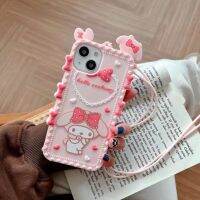 เคสซิลิโคนMelodyiPhone13พร้อมสายคล้องคอ（สายคล้องคอไม่ได้มีลายมายเมทุกอันนะคะรอบเก่าจะไม่มีมายเมรอบใหม่ถึงจะมีลายมายเมคะ