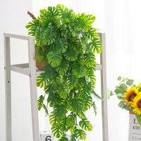 76cm Artificial Green Plants Hanging Ivy Leaves Radish Seaweed Grape Fake Flowers Vine Home Garden Wall Party Decor Shots Prop