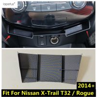 “{》} สำหรับ Nissan X-Trail T32/โกง2014-2020กล่องเก็บของเก็บของกลางที่เก็บถาดจัดระเบียบเคสพลาสติกอุปกรณ์เสริมพลาสติก