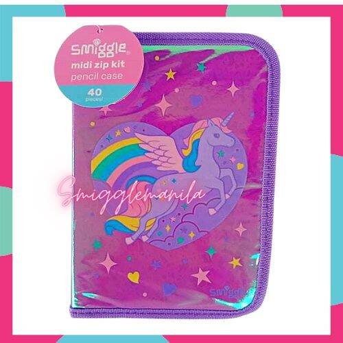Smiggle Authentic Beyond Zip It Midi Stationery kit 40 pcs in a set