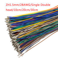 100PCS ZH1.5mm Terminal line single head double head เท่านั้น end อิเล็กทรอนิกส์สายเชื่อมต่อสาย 28awg 10 ซม./20 ซม./30 ซม.-GGHJY STORE