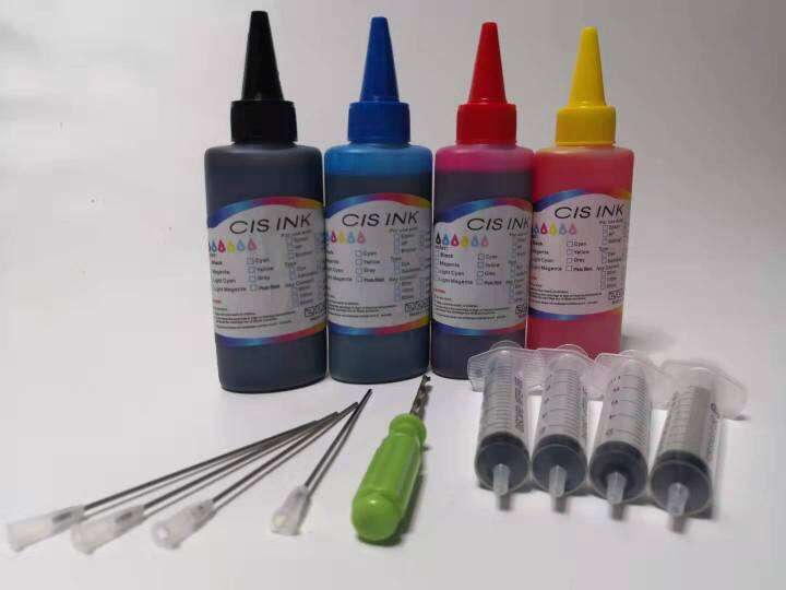 Full set Combo Refill ink 4 x 10ml Syringes Injector and Hand Drill For