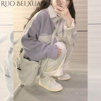 เสื้อสเวตเตอร์ Ruo Bei Xuan เสื้อโค้ทผู้หญิงขนาดใหญ่เสื้อถักแบบหวาน