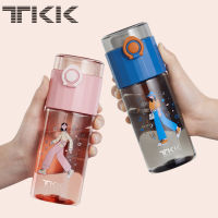 TKK ขวดน้ำพลาสติกแบบพกพา 400ml กระติกน้ำเด็กยกดื่ม วัสดุ tritan bpa free water bottle รุ่น1013
