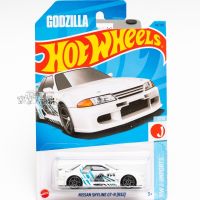 ❗ No. 69 NISSAN SKYLINE GT-R [R32] White Hot Wheels Alloy Small Sports Car69号 日产 白色 风火轮合金小跑车