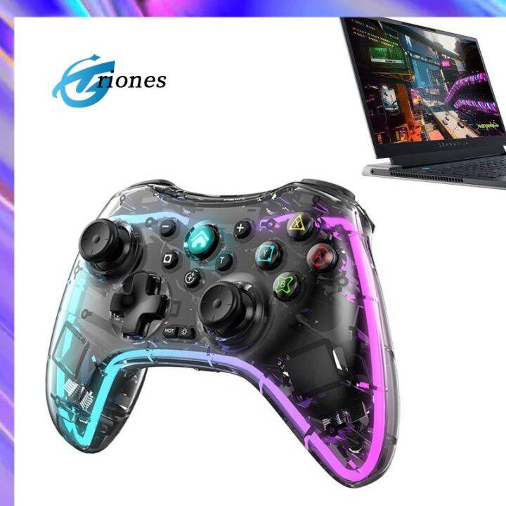 rgb-gamepads-จอยควบคุมเกมบลูทูธที่เข้ากันได้สำหรับสวิตช์คอมพิวเตอร์โทรศัพท์มือถือที่ถือเกม