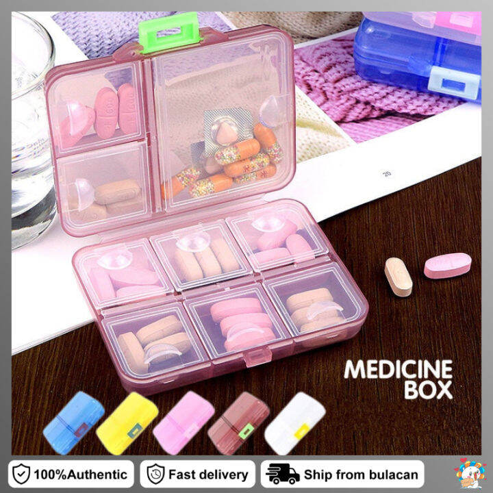 4 Grids Pill Box Holder Medicine Storage Organizer Container Case Plastic  Box