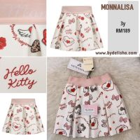 [ของแท้] Monnalisa BABY GIRLS HELLO KITTY กระโปรงนีโอพรีน br