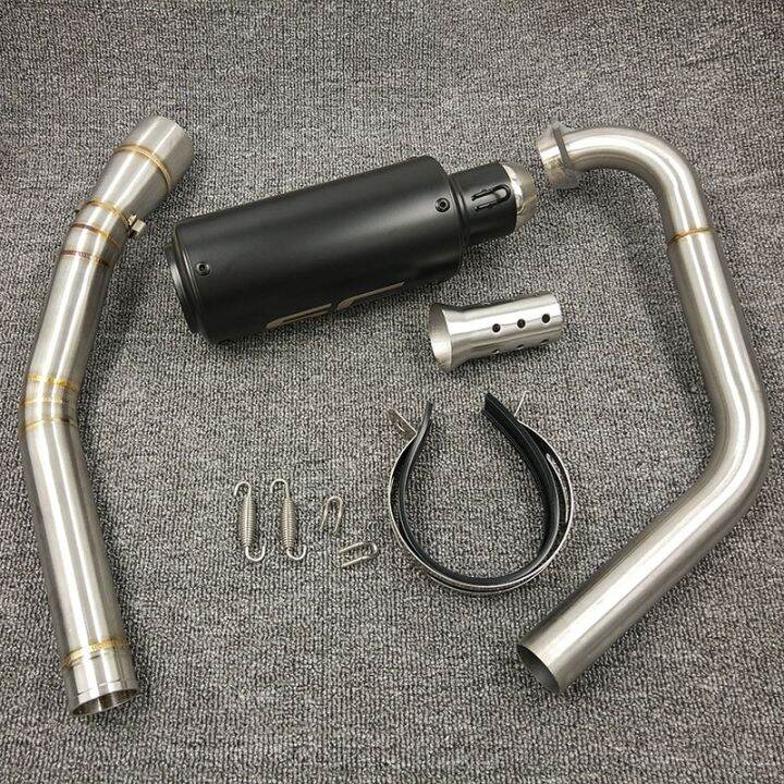 YZF R15 MT15 Full Set Modify Exhaust Muffler Silencer Middle Link Pipe Stainless Steel For