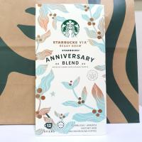 ลดราคา  ลิมิเต็ด  กาแฟ สตาร์บัคส์ Anniversary  blend 2023  years  starbucks via coffee ของใหม่ ของแท้จากshopค่ะ exp 05/2024