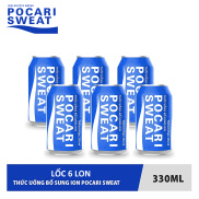 LỐC 6 LON THỨC UỐNG BỔ SUNG ION POCARI SWEAT 330ML