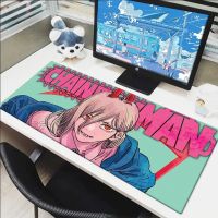 Gaming Mouse Pad Cartoon Chainsaw Man Mousepad Gamer Keyboard Mat Xxl Desk Protector Mouse Pads Anime Pc Accessories Deskmat