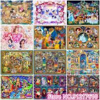 Disney 1000 Puzzle Big Family Cartoon Princess Mickey Mouse Puzzle Brain Burning Hand Game Puzzle Toy Gift