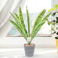 BESTOMZ พืชงูเทียม 2pcs โรงงานผลิตกระถางเทียม Sansevieria สำหรับกลางแจ้งในร่ม