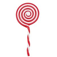 1pcs 16cm Longth Simulation Candy Simulation Red And White Plastic Lollipop Merry Christmas Tree Home Decorations New Year