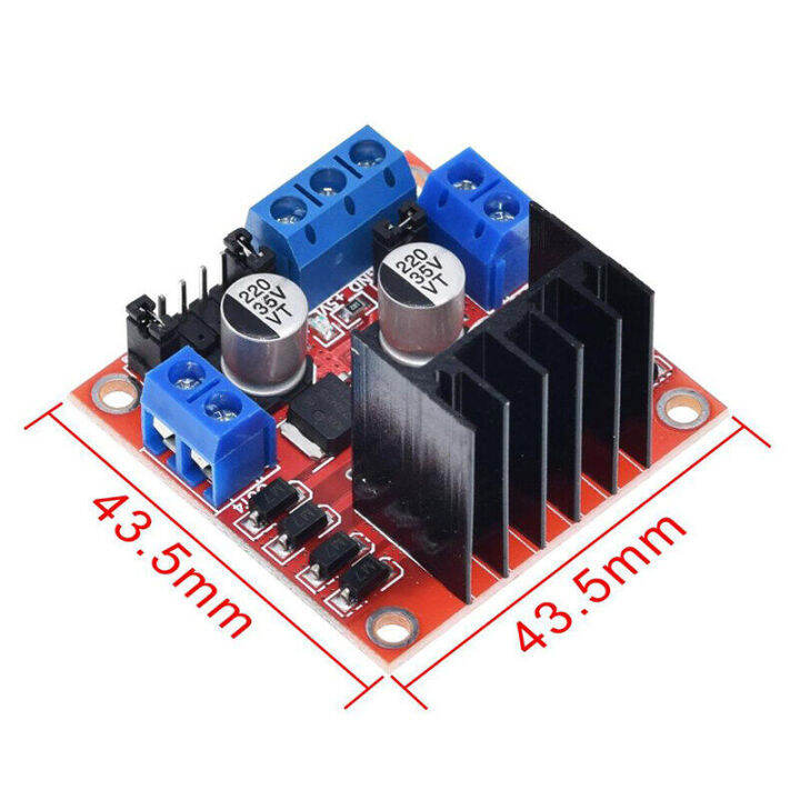 บอร์ดขับสเต็ปมอเตอร์-dc-แบบคู่สำหรับ-l298n-2ชิ้นโมดูลสำหรับสเต็ปมอเตอร์รถหุ่นยนต์ชั้นเลิศ-arduino