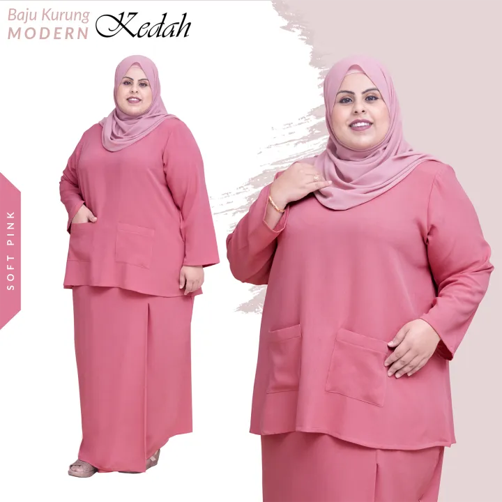 Baju Kurung Lycra Plus Size