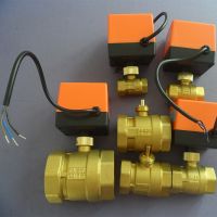 【YF】 1/2  3/4  1  2  Actuator Motorized Ball Valve 220V 110V 24V 12V 3-Wire 2 Point Control Brass Electric shut-off valve