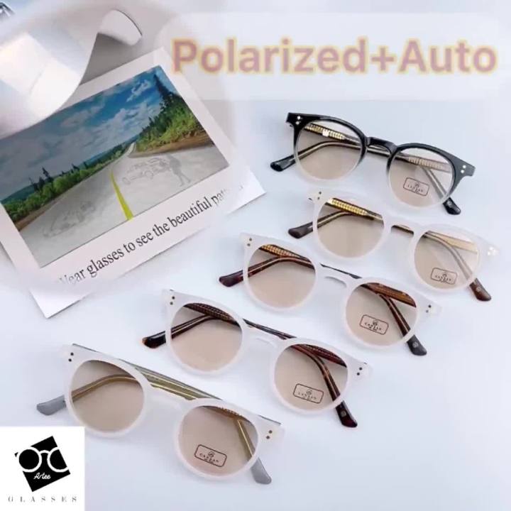 แว่นตาsuperblueblockautoสี-แว่นตาlenspolarizedautoสี-แว่นกรองแสงบลูออโต้ออกแดดสี-แว่นpolarize-รุ่นo5206-sาคาต่อชิ้น