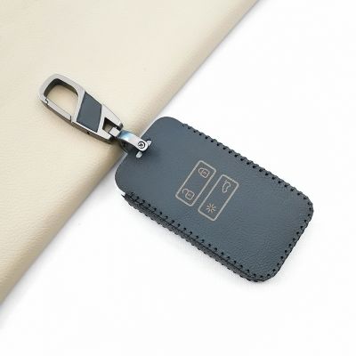 ✤☾▣ For Renault Talisman Captur Espace Clio Megane Koleos Scenic 4 2016-2019 Keyless Leather Key Fob Cover Case Holder Card Remote