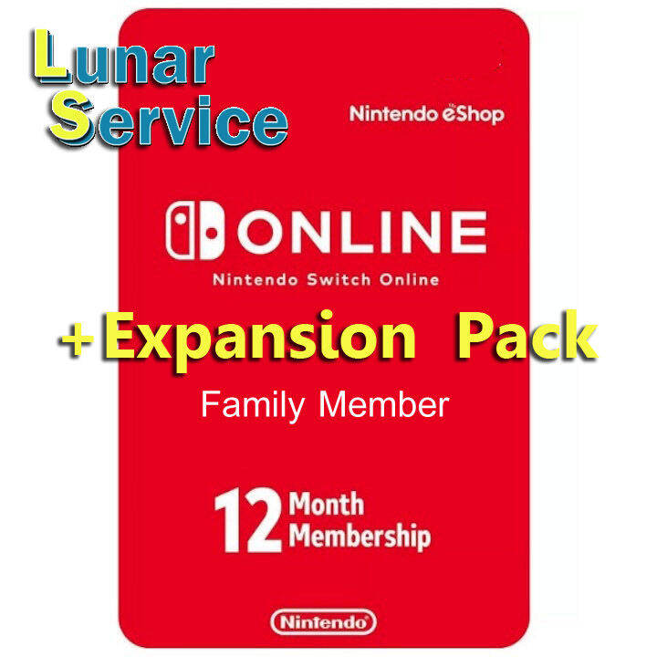Nintendo Switch Online + Expansion Pack 12เดือน แบบFamilyMember ที่ร้าน