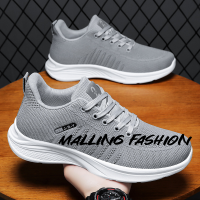 Malling Fashion รองเท้าผ้าใบผช รองเท้าวิ่งชาย รองเท้าผ้าใบผู้ชายสีดำ รองเท้าผ้าใบผู้ชาย ระบายอากาศดี กันน้ำ สวมใส่สบาย XYD2390QC4 37Z230912