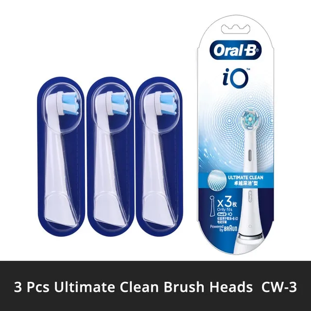 Oral-B IO Ultimate Clean Replacement Electric Toothbrush Heads Refill ...