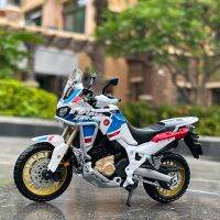 โมเดลรถ1:18 Urago Mainan Hadiah Koleksi Dewasa รุ่น Paduan Espeda Motor Petualangan Kembar HONDA Afunrika Tuk Anak Laki-Laki