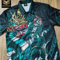 YAKZA hawaii 032 SET เสื้อ+กางเกง เสื้อเชิ้ต เสื้อฮาวาย กางเกงขาสั้น ทรงตรง แห้งไวไม่ร้อน